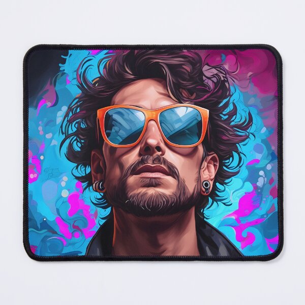 Item preview, Colorful man Portrait designed and sold by TheStylist1.