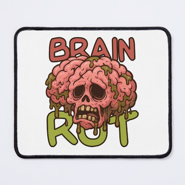 Item preview, Brain Rot Meme Cartoon – Internet Decay Aesthetic Design designed and sold by JMKPrintPress.