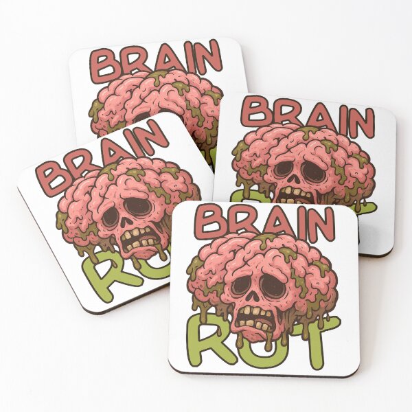 Item preview, Brain Rot Meme Cartoon – Internet Decay Aesthetic Design designed and sold by JMKPrintPress.