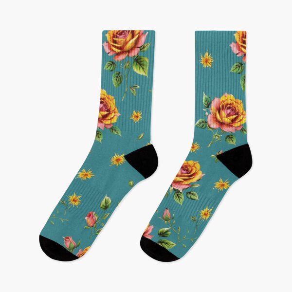 Item preview, Vintage multicolored roses. designed and sold by Nice-patterns.