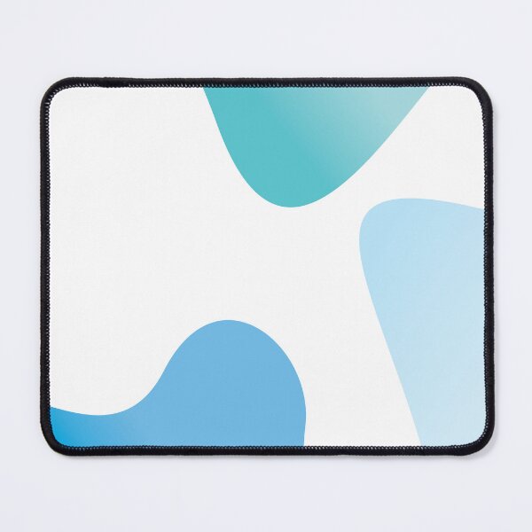Item preview, Blue Abstract Art · Minimalist Fluid Design in Soft Aqua Tones designed and sold by LolaStudioArt.