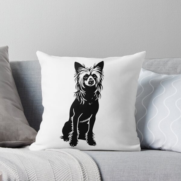 Item preview, Chinese Crested Dog Silhouette | Minimalist Canine Art designed and sold by JollyCritters.