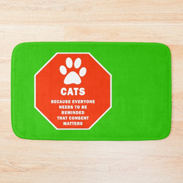 Item preview, Cats: because consent matters designed and sold by YouAreHereArt.