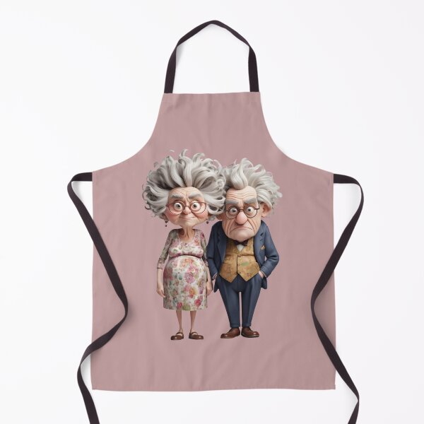 Item preview, Endearing Elderly Couple 3D Art: Sweet Anniversary Portrait designed and sold by Aroudj.
