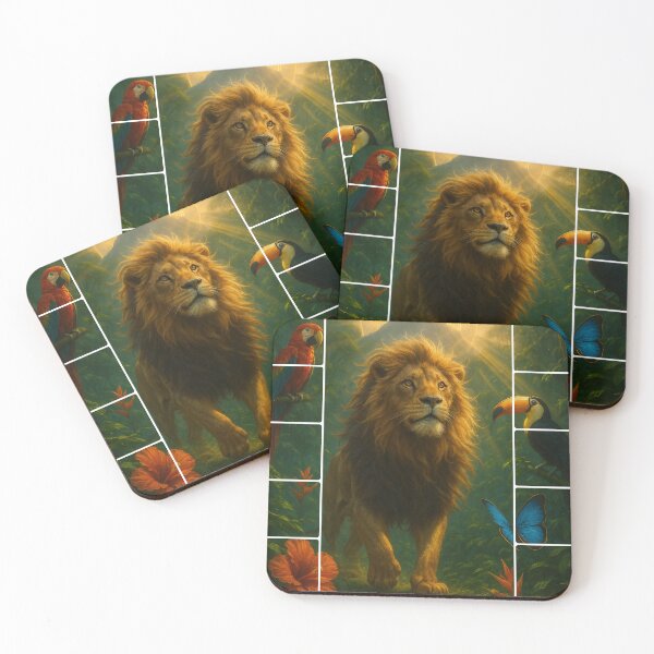 Item preview, Lion Mandala – Radiance of Calm Strength designed and sold by Zouky.art.