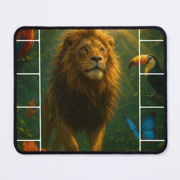 Item preview, Lion Mandala – Radiance of Calm Strength designed and sold by Zouky.art.