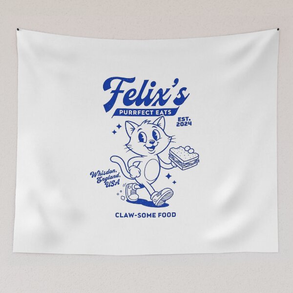Item preview, Felix's Purrfect Eats Retro Cat Mascot Sandwich designed and sold by HoopeStylee.