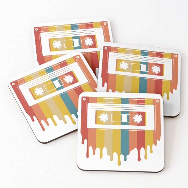 Item preview, Melting Cassette Tape - 80s & 90s Retro Boombox Vibes designed and sold by xKaPie.
