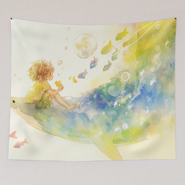 Item preview, Guardian Whale's Luminous Journey designed and sold by SweetSprash.