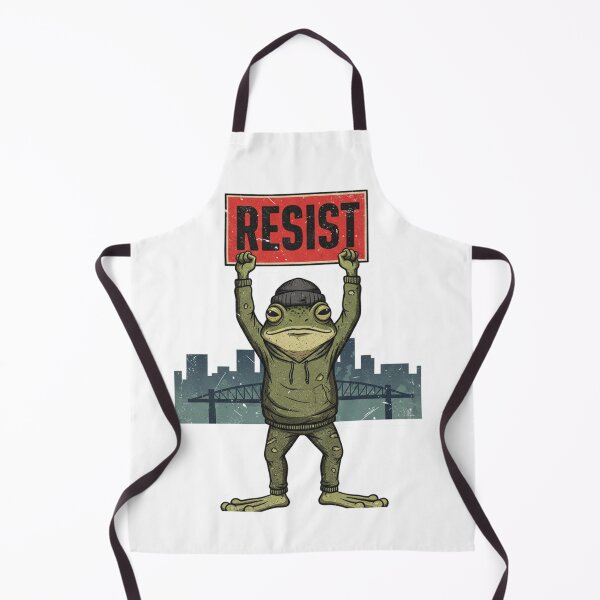 Item preview, Protest Frog Sticker | Resist Sign | Urban Street Art Style designed and sold by Creative Spark.