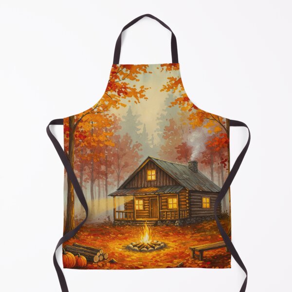 Item preview, Cabin In Cozy Autumn Woods designed and sold by scicilysimonee.