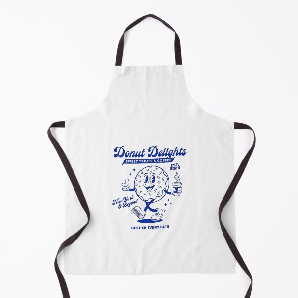 Item preview, Donut Delights Retro Cartoon Coffee Mascot New York designed and sold by HoopeStylee.