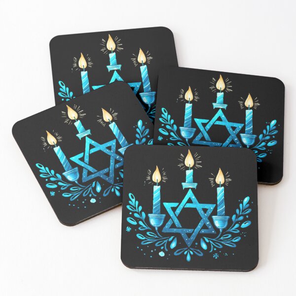 Item preview, Hanukkah Star Of David Menorah Art With Candles designed and sold by DEC02.