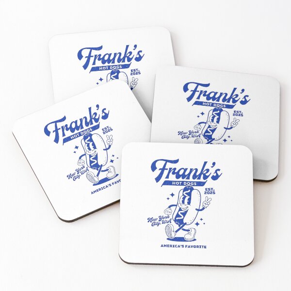 Item preview, Frank's Hot Dogs Retro Cartoon Mascot America's Favorite designed and sold by HoopeStylee.
