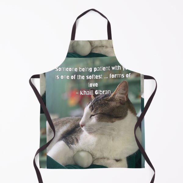 Item preview, Patient Love – Cat Quote by Khalil Gibran designed and sold by TrisaThyme.