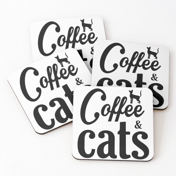 Item preview, Cats & Coffee - Black Edition  designed and sold by RoastZeit.