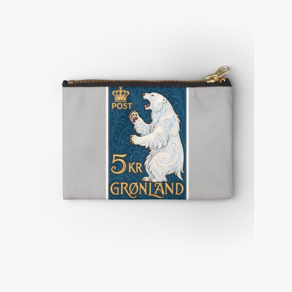 Item preview, Greenland Polar Bear Postage Stamp Art designed and sold by retrographics.
