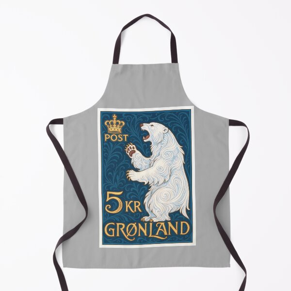 Item preview, Greenland Polar Bear Postage Stamp Art designed and sold by retrographics.