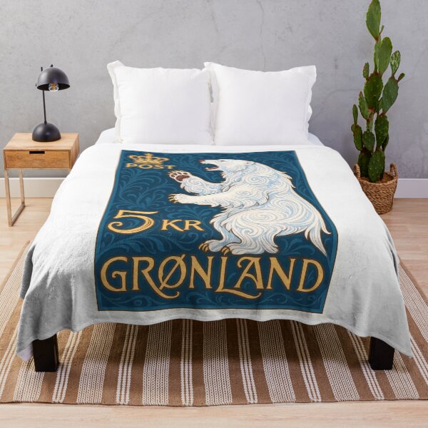 Item preview, Greenland Polar Bear Postage Stamp Art designed and sold by retrographics.