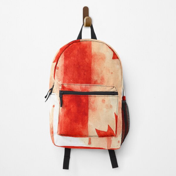 Item preview, Canadian Maple Leaf Watercolor Flag – Artistic Canada Pride Print designed and sold by GrafteesGlow.