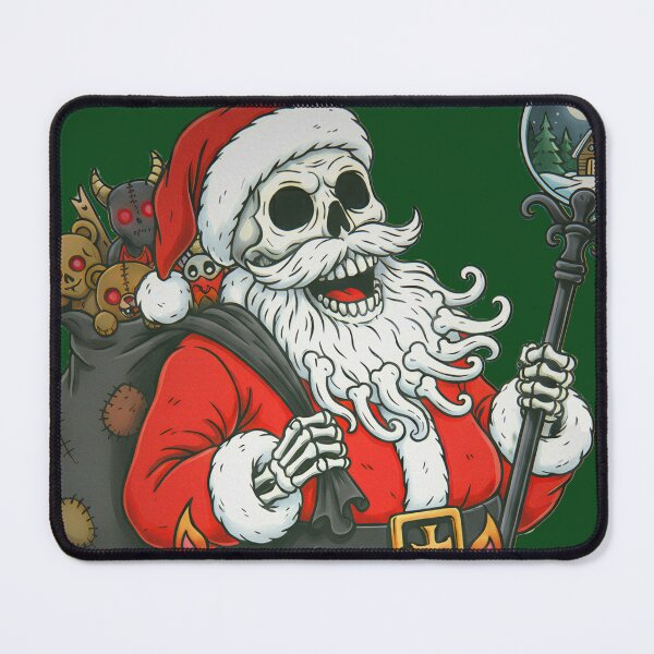Item preview, Jolly & Damned Skeleton Santa Claus Dark Art designed and sold by CoffinsArt.