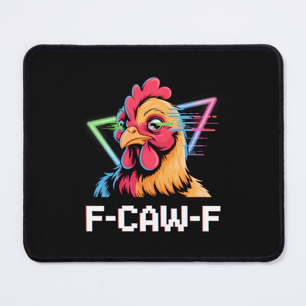 Item preview, F-Caw-F Creepy Rooster Funny Chicken Gothic Humor designed and sold by merlinnears.