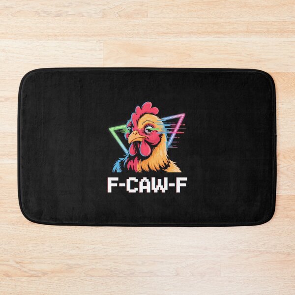 Item preview, F-Caw-F Creepy Rooster Funny Chicken Gothic Humor designed and sold by merlinnears.