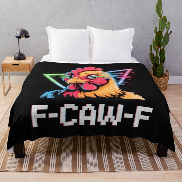 Item preview, F-Caw-F Creepy Rooster Funny Chicken Gothic Humor designed and sold by merlinnears.