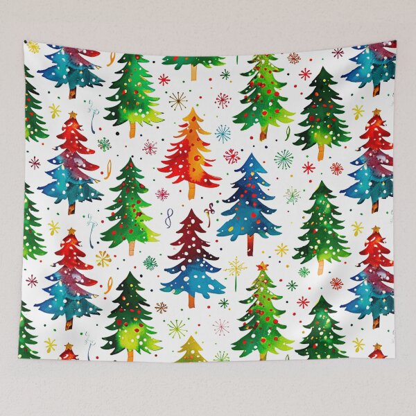 Item preview, Modern Colorful Christmas Trees Casually Sophisticated Art Designs designed and sold by DEC02.