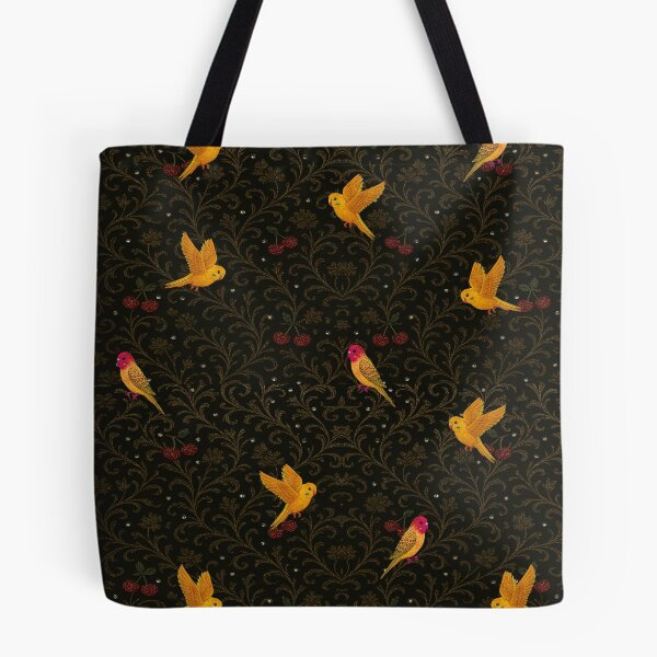 Item preview, Cherries and Parakeets designed and sold by Zazaismos.