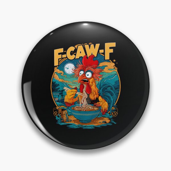 Item preview, Ramen Chicken F-Caw-F Funny Rooster Japanese Noodle Humor  designed and sold by merlinnears.