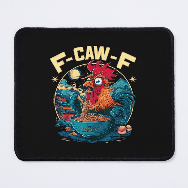 Item preview, Ramen Chicken Funny Rooster F-Caw-F Japanese Noodle Humor designed and sold by merlinnears.