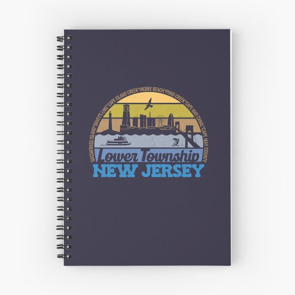 Item preview, Lower Township New Jersey Sunset Retro Vintage Local Pride Logo designed and sold by CRHPOD20.
