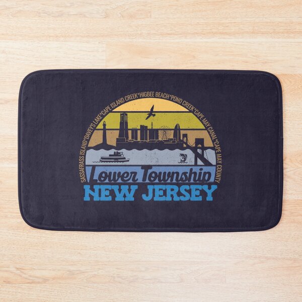 Item preview, Lower Township New Jersey Sunset Retro Vintage Local Pride Logo designed and sold by CRHPOD20.