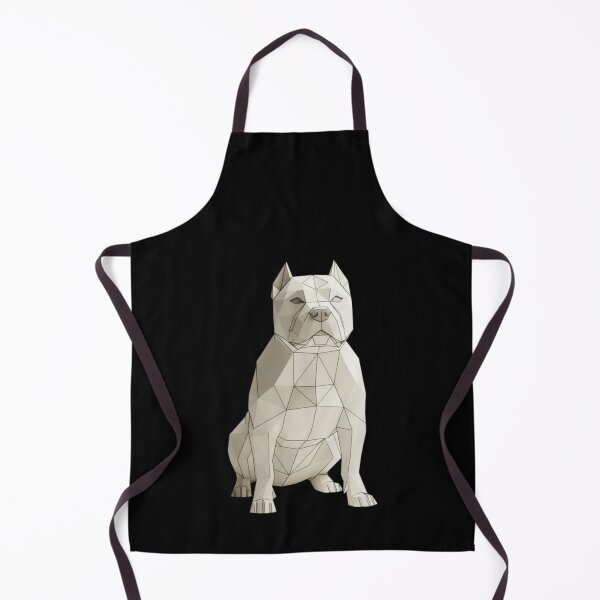 Item preview, Beige Polygonal Stylized Pitbull Sitting designed and sold by bsbd-action.