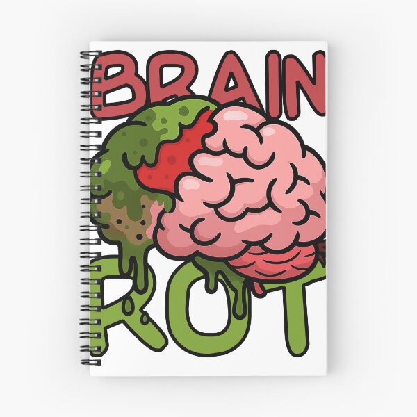 Item preview, Brain Rot Meme Cartoon – Internet Decay Aesthetic Design designed and sold by JMKPrintPress.