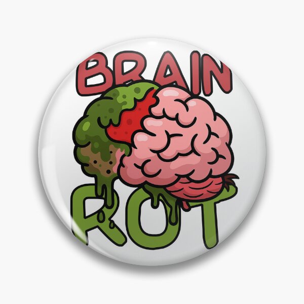 Item preview, Brain Rot Meme Cartoon – Internet Decay Aesthetic Design designed and sold by JMKPrintPress.