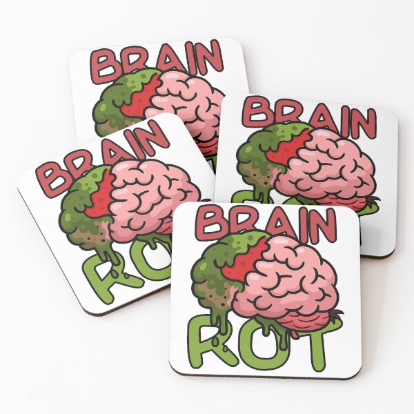 Item preview, Brain Rot Meme Cartoon – Internet Decay Aesthetic Design designed and sold by JMKPrintPress.
