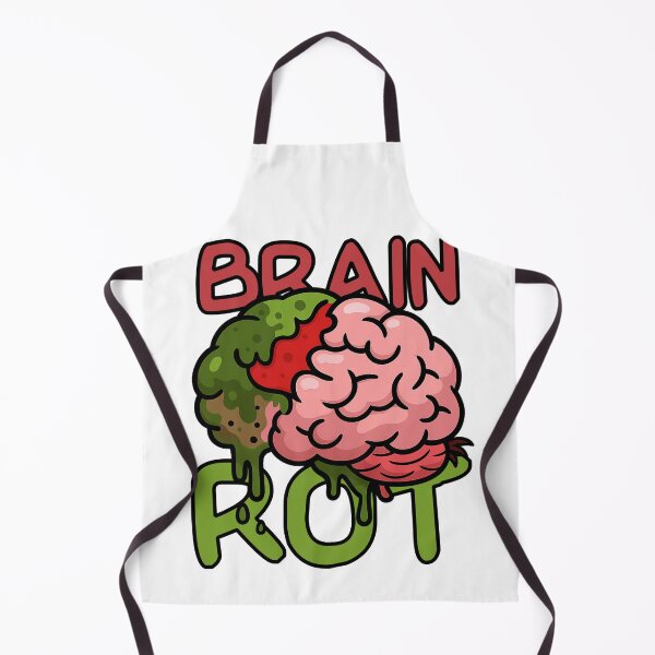 Item preview, Brain Rot Meme Cartoon – Internet Decay Aesthetic Design designed and sold by JMKPrintPress.