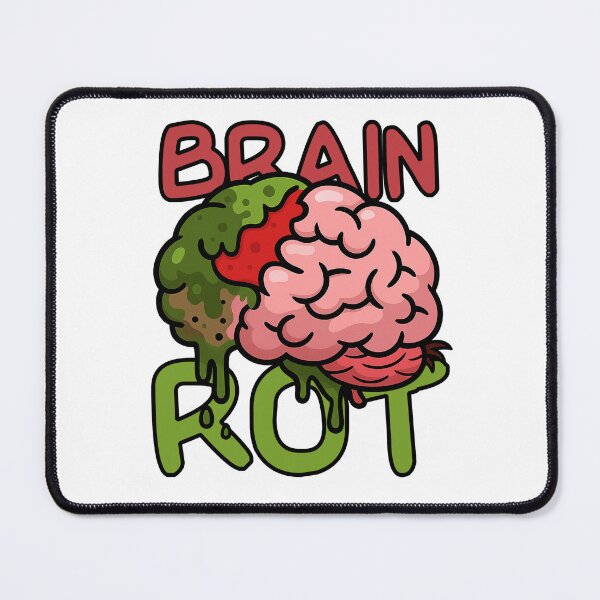 Item preview, Brain Rot Meme Cartoon – Internet Decay Aesthetic Design designed and sold by JMKPrintPress.