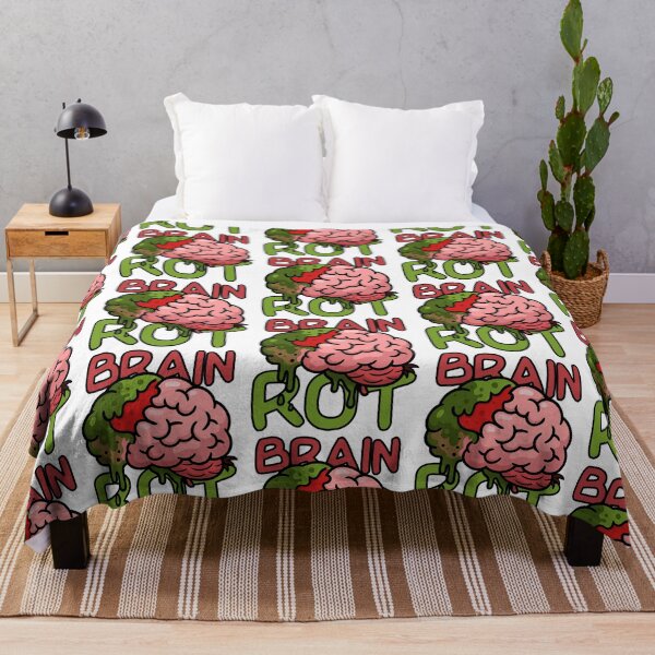 Item preview, Brain Rot Meme Cartoon – Internet Decay Aesthetic Design designed and sold by JMKPrintPress.