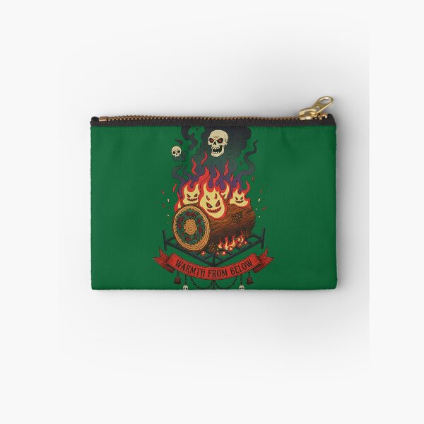 Item preview, Warmth From Below Demon Yule Log Goth Christmas Fireplace designed and sold by CoffinsArt.