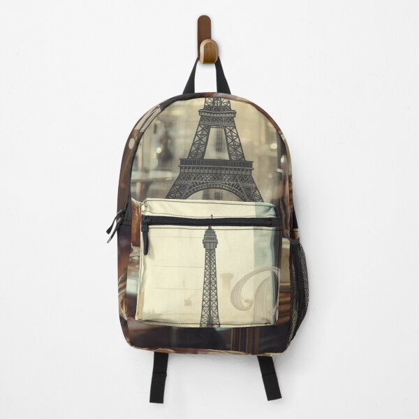 Item preview, Bonjour Paris – Eiffel Tower Café Aesthetic with Croissants and Coffee designed and sold by GrafteesGlow.