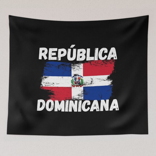 Item preview, Dominican Republic Vintage Flag designed and sold by taniastyle.