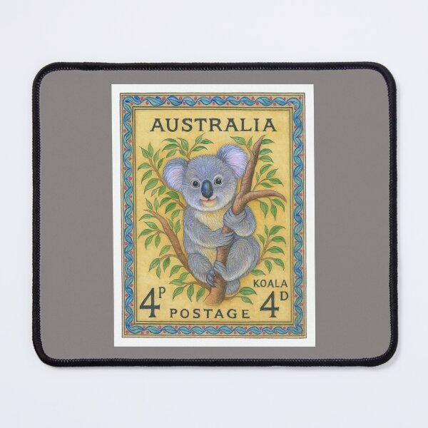 Item preview, Australia Koala Bear Postage Stamp Art designed and sold by retrographics.