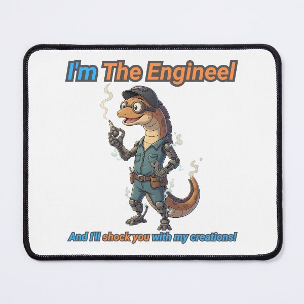 Item preview, The Engineel – Engineer Electric Eel RPG Animal designed and sold by Pets & Memes & Stuff.