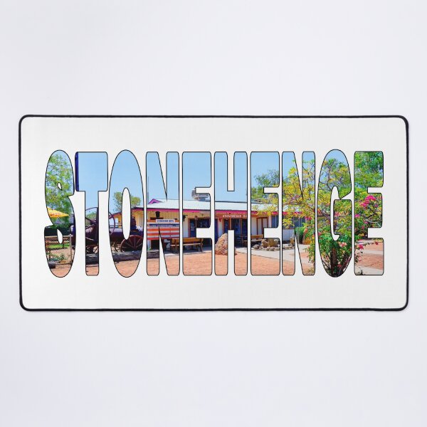 Item preview, STONEHENGE - Quirky Pub Sunny Day Outback West Queensland designed and sold by Adam Gormley.