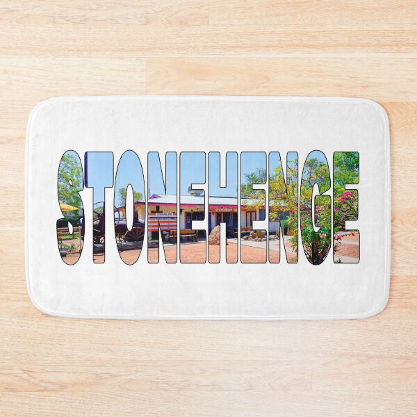 Item preview, STONEHENGE - Quirky Pub Sunny Day Outback West Queensland designed and sold by Adam Gormley.