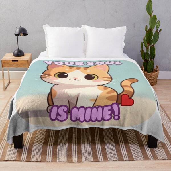 Item preview, Cute Cat Meme – Your Soul Is Mine designed and sold by Pets & Memes & Stuff.