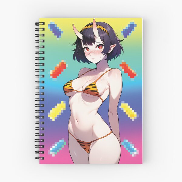Item preview, Cute Bikini Devil Waifu Sticker designed and sold by Otakunaisu.